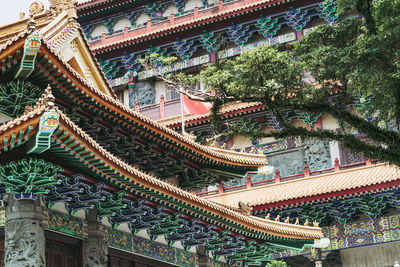 Panoramic view of temple and building