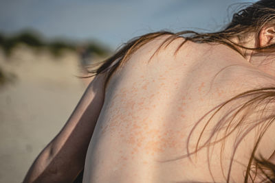 Close-up of woman