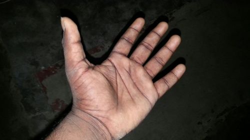Close-up of cropped hand