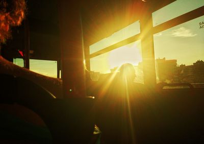 Sun shining through clouds