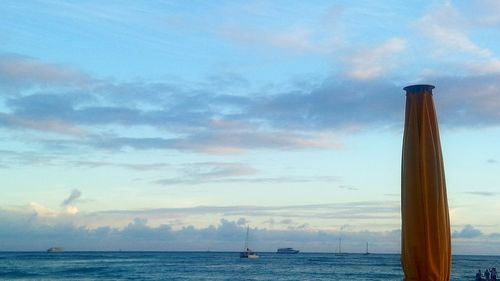 Scenic view of sea against sky