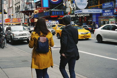 People at times square