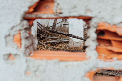 Close-up of rusty metal