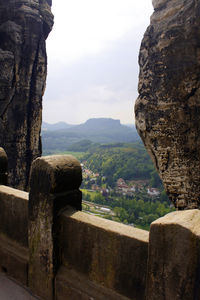 Scenic view of mountain against sky