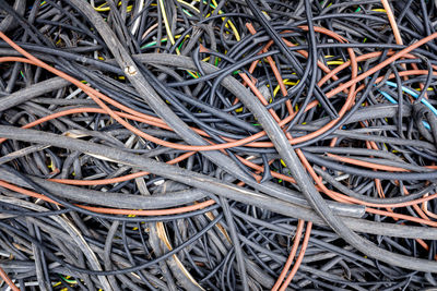 Close-up of cables