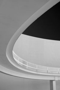Low angle view of spiral staircase of building