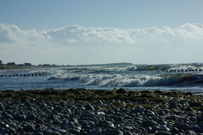 Scenic view of sea against sky