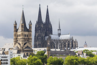 View of cathedral against sky in city