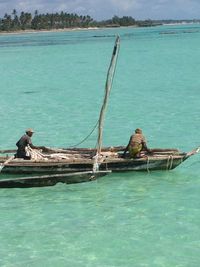 Boats in sea