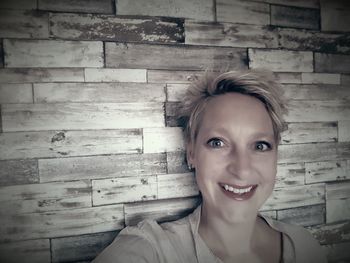 Portrait of smiling young woman