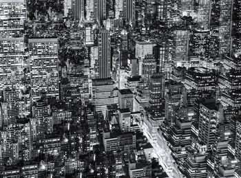 Full frame shot of illuminated cityscape