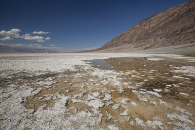 Scenic view of desert against sky