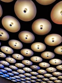 Full frame shot of illuminated lights