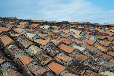 Low angle view of residential building against sky