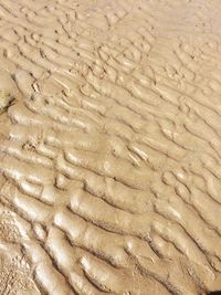 Full frame shot of wet sand