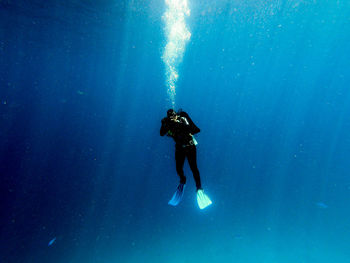 Full length of person swimming in sea