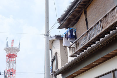 Low angle view of buildings against sky