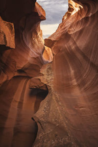 Inside of antelope canyon, color and textures