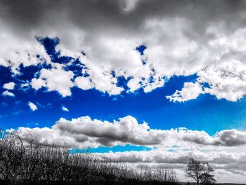 Low angle view of clouds in sky