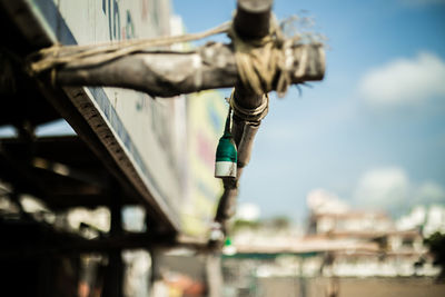 Close-up of bulb holder