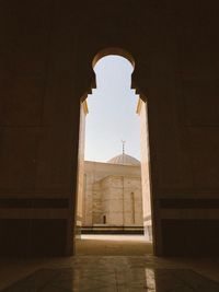 Entrance of historic building