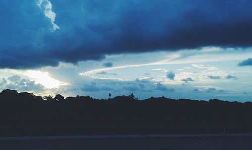 Dramatic sky over landscape