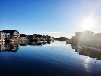 View of buildings at waterfront