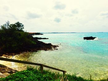 Scenic view of sea against sky