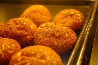 Close-up of cookies on table