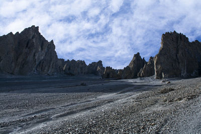 Scenic view of rock mountain