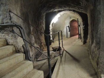 Staircase in abandoned building