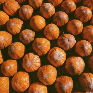 Full frame shot of pumpkins for sale