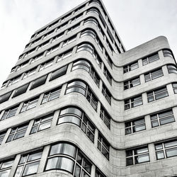 Low angle view of modern building against sky