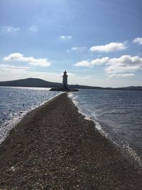 Scenic view of calm sea against sky