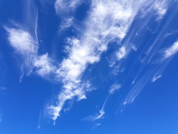 Low angle view of clouds in sky