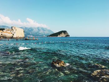 Scenic view of sea against sky