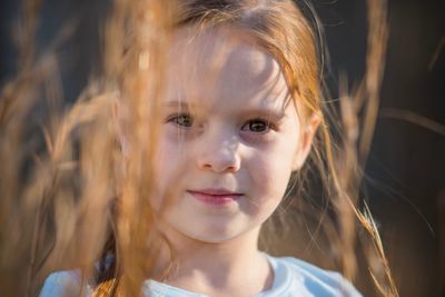 Close-up portrait of girl