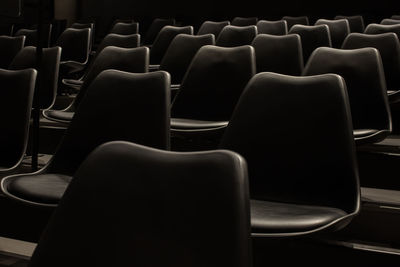 Interior of empty seats