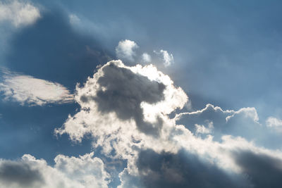 Low angle view of clouds in sky