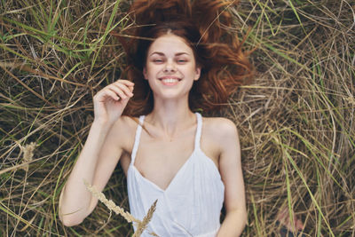 Portrait of a smiling young woman