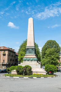 The monument to the crimean expedition in turin