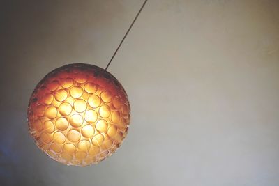 Close up of electric lamp