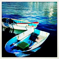 Boats in sea