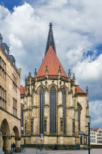 Low angle view of historic building against sky