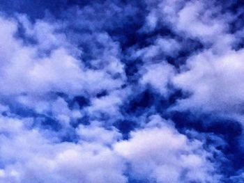 Low angle view of clouds in sky