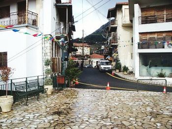 View of buildings along street