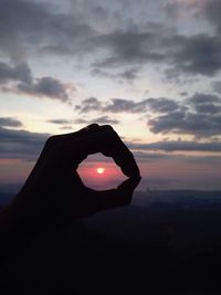 Scenic view of sunset sky