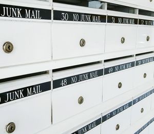 Full frame shot of lockers