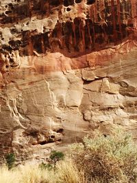 Full frame shot of rock formation