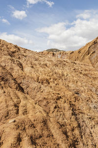 Scenic view of desert against sky